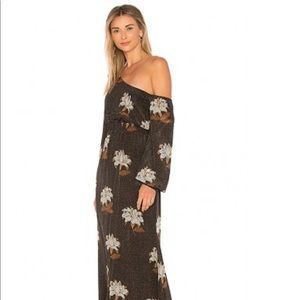 SCF Johnny Off Shoulder Dress, Dries Print, Size 0